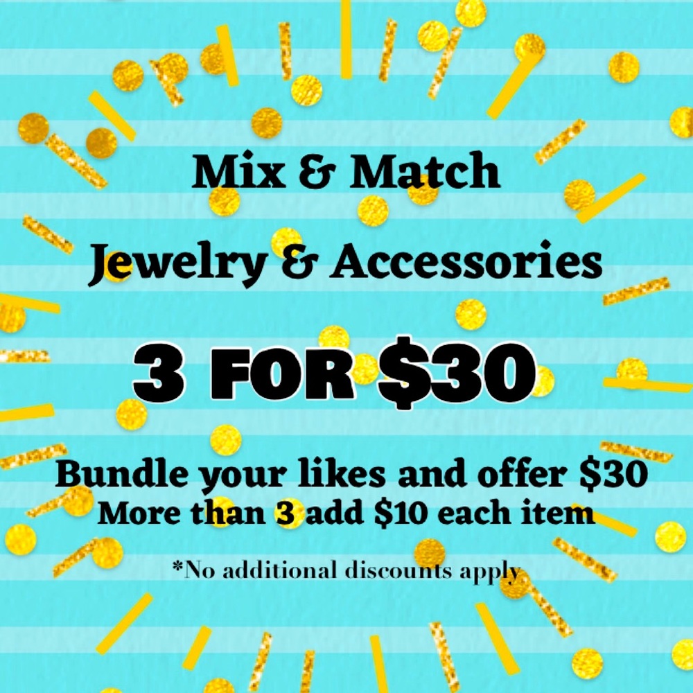 3/$30 Jewelry Sale Mix & Match